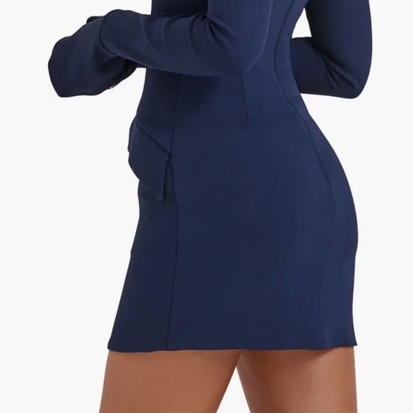 House of CB Navy Long Sleeve Dress - Picture 4 of 8